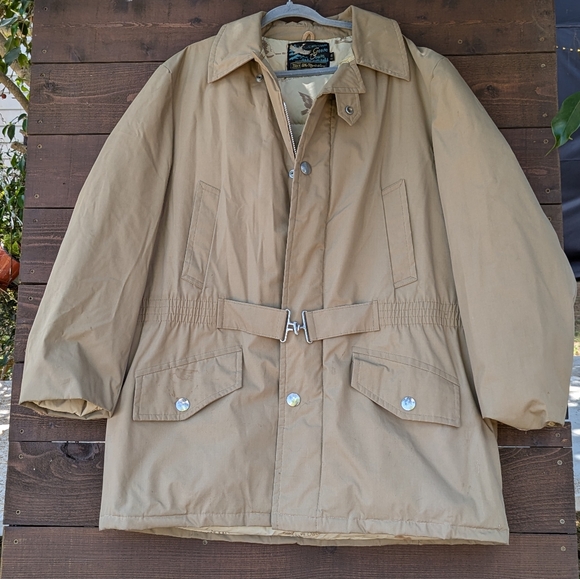 Vintage 70's-80's Sears Men's 100% Goose Down Parka - Picture 1 of 10
